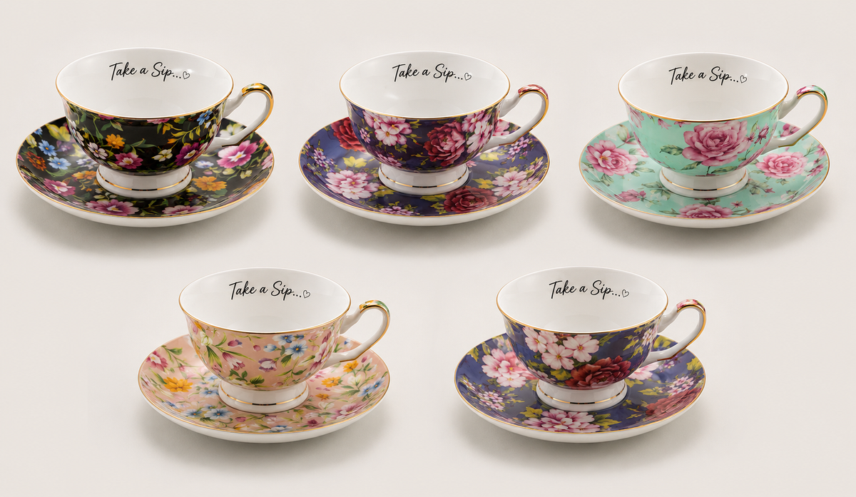 Take a Sip™ Hidden Message Teacups