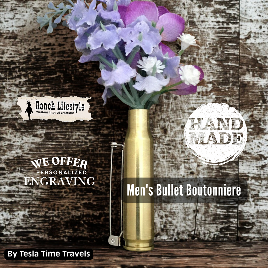 Shotgun Shell Boutonniere | Ranch Lifestyle™ Western Lapel Pin