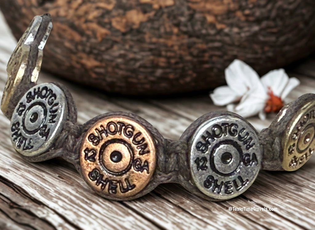 Handmade Shotgun Shell Bracelet – Western Ranch Lifestyle Jewelry, Laser Engraved 12 Gauge Casing Bracelet