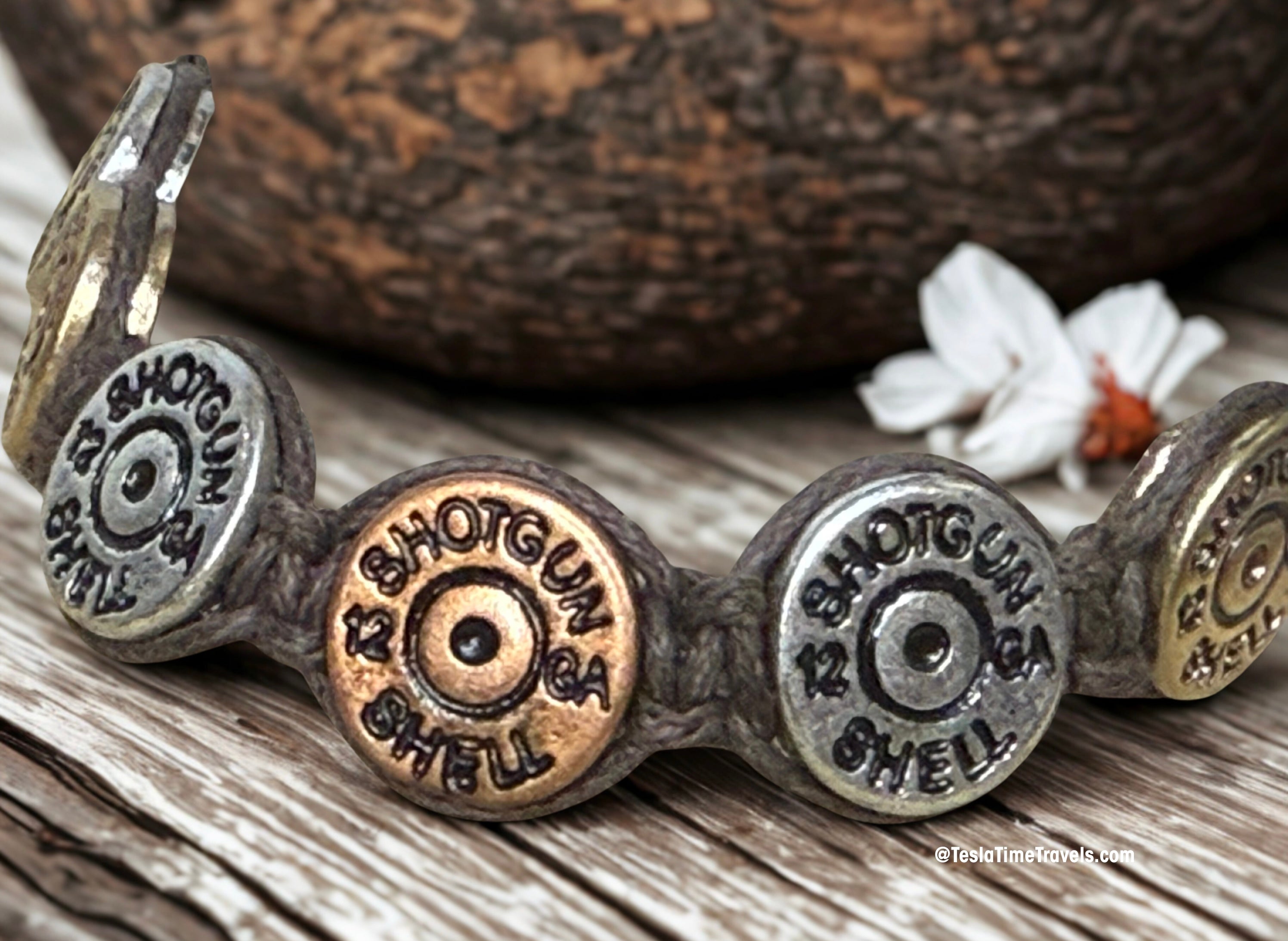 Handmade Shotgun Shell Bracelet – Western Ranch Lifestyle Jewelry, Laser Engraved 12 Gauge Casing Bracelet