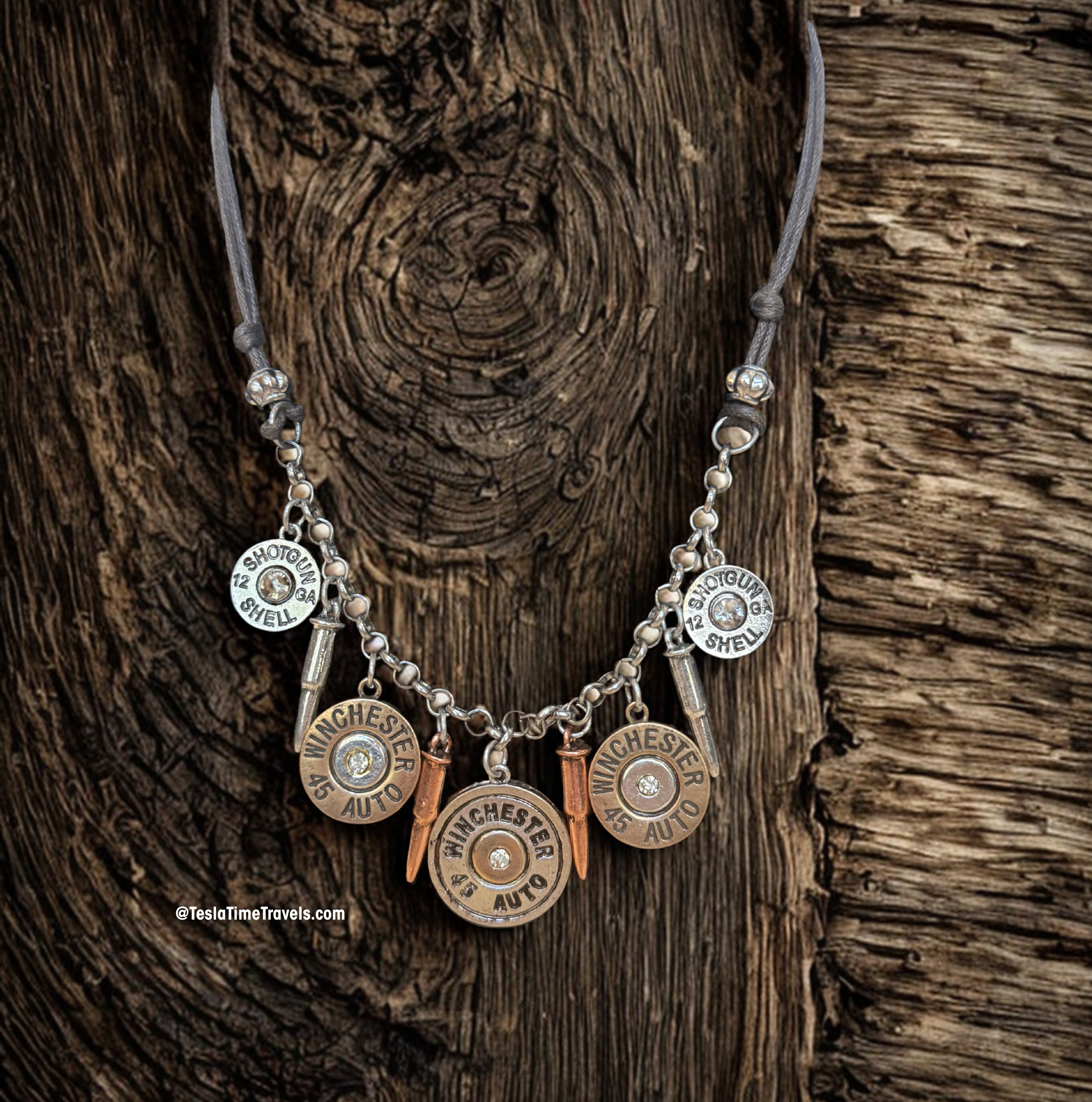 Shotgun Shell Necklace – Winchester Bullet Charm Necklace – Western Cowgirl Jewelry – Ranch Lifestyle™ Handmade