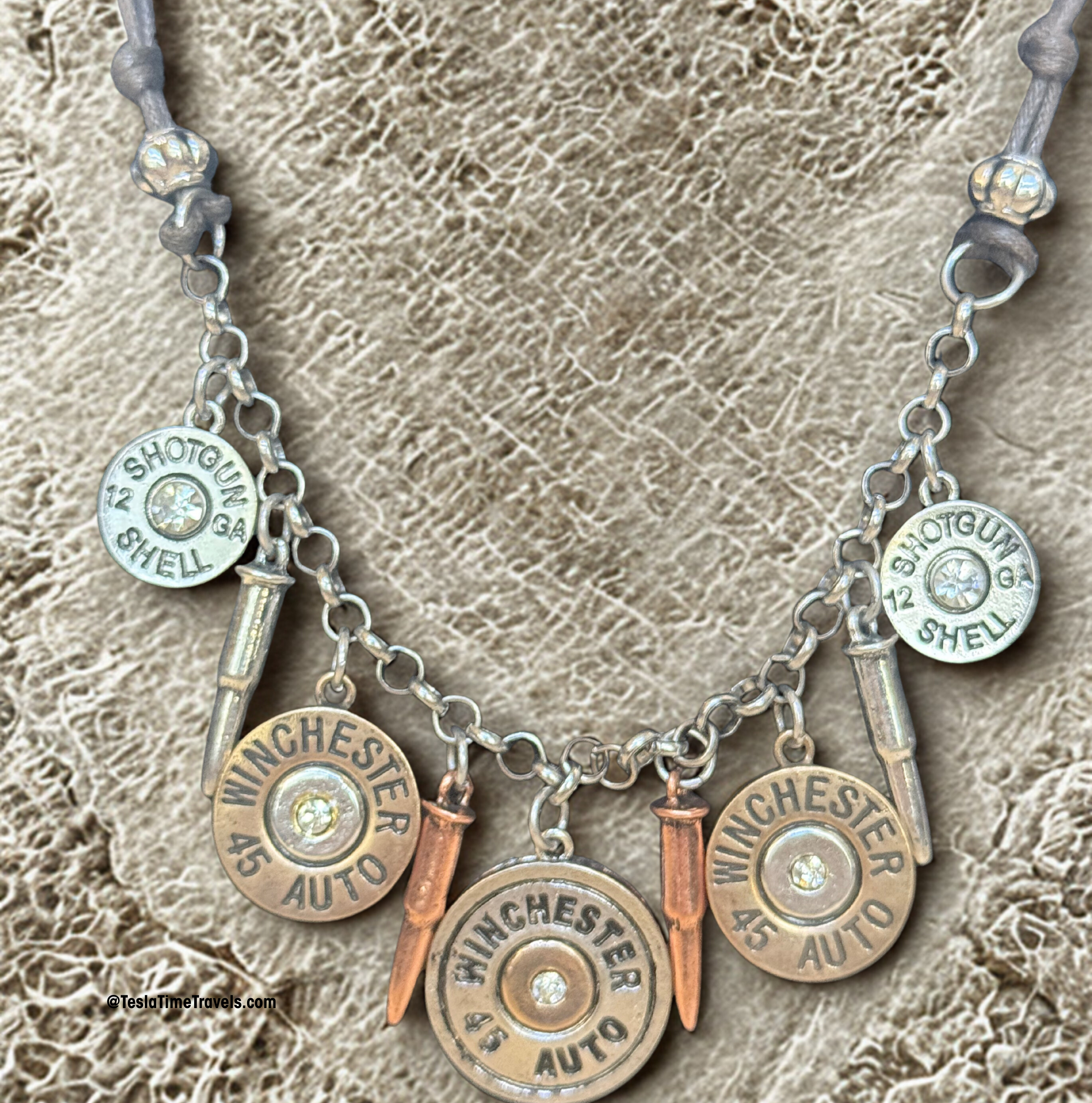 Shotgun Shell Necklace – Winchester Bullet Charm Necklace – Western Cowgirl Jewelry – Ranch Lifestyle™ Handmade