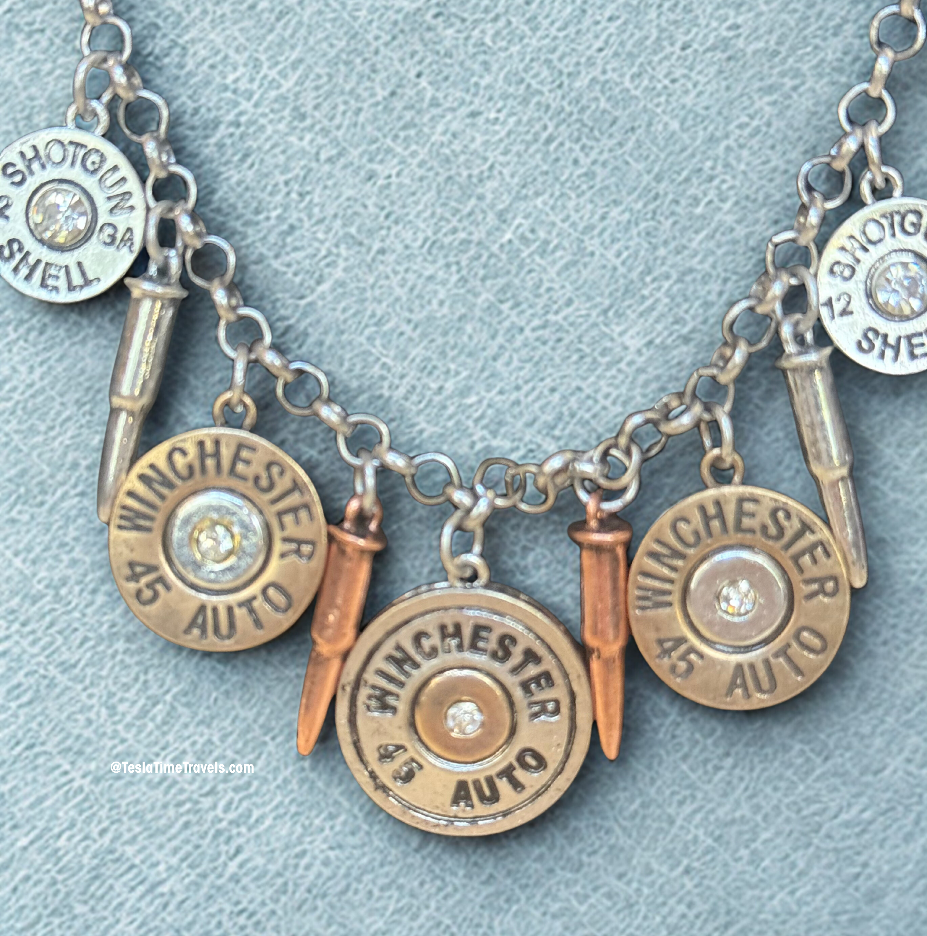 Shotgun Shell Necklace – Winchester Bullet Charm Necklace – Western Cowgirl Jewelry – Ranch Lifestyle™ Handmade