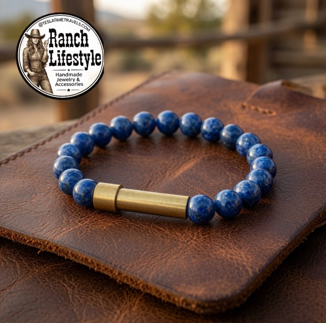 Cowboy Promise Bracelet™ — Secret Message Capsule Bracelet, Handmade Gemstone Jewelry