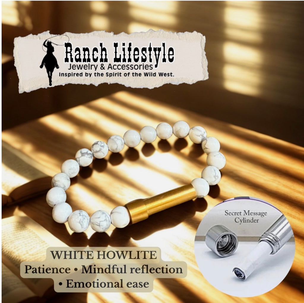 Cowboy Promise Bracelet™ — Secret Message Capsule Bracelet, Handmade Gemstone Jewelry