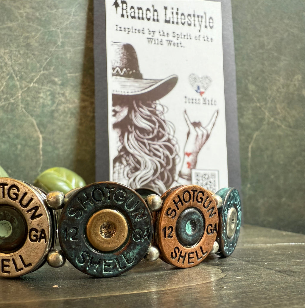 12 Gauge Shotgun Shell Inspired Bracelet – Handmade Western Jewelry