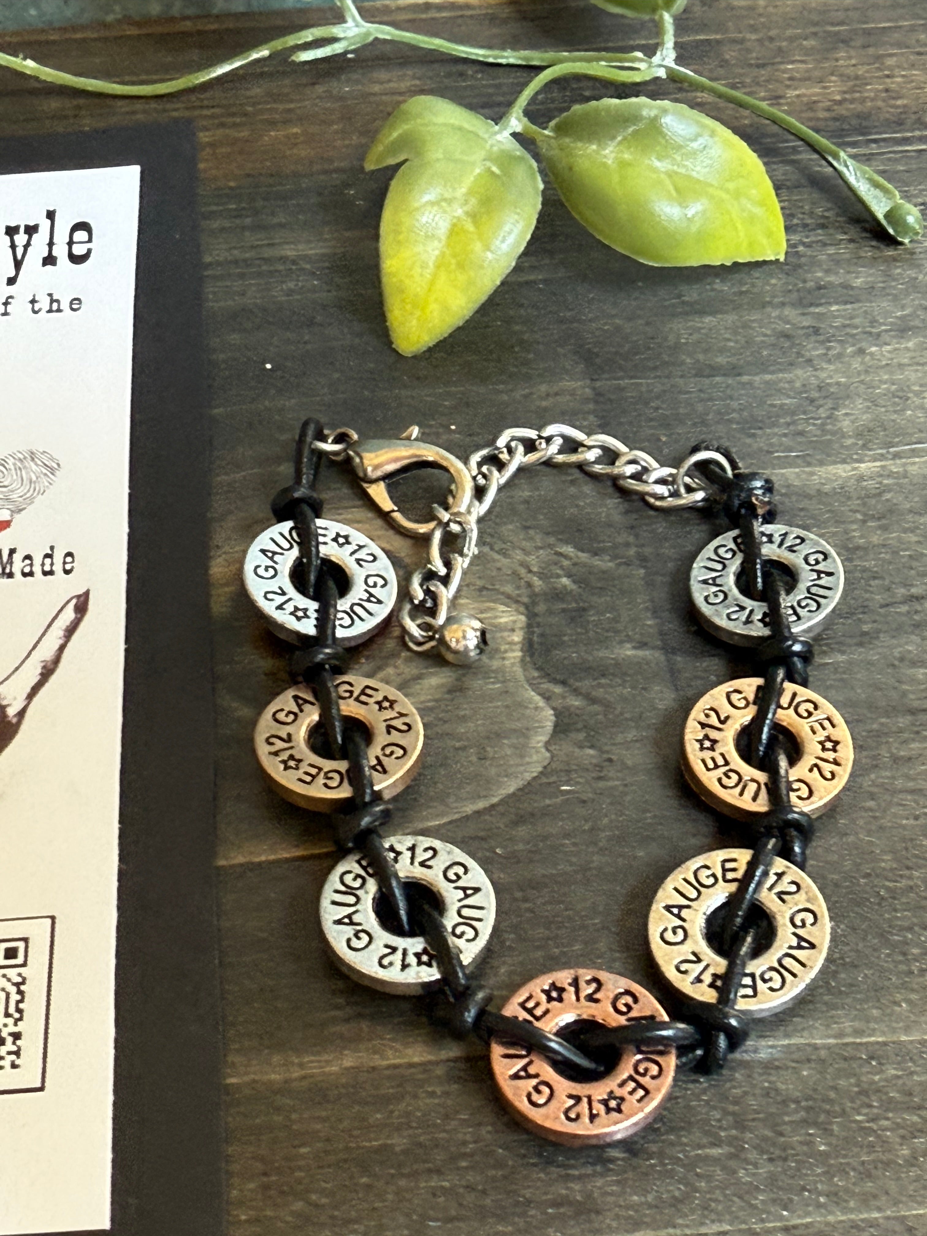 Laser Engraved Shotgun Shell Bracelet – Western Ranch Lifestyle Jewelry, 12 Gauge Shell Design Bracelet