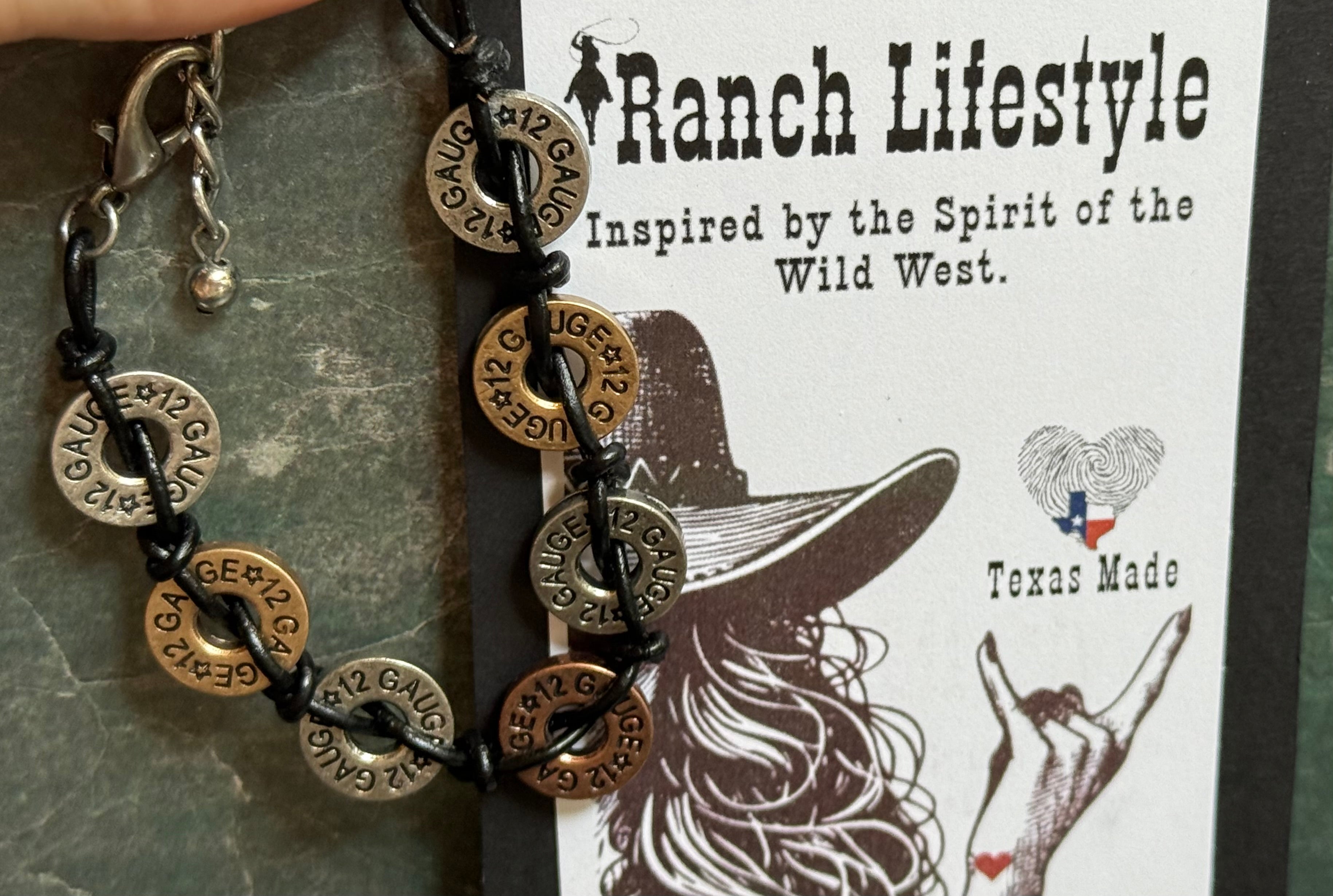 Laser Engraved Shotgun Shell Bracelet – Western Ranch Lifestyle Jewelry, 12 Gauge Shell Design Bracelet