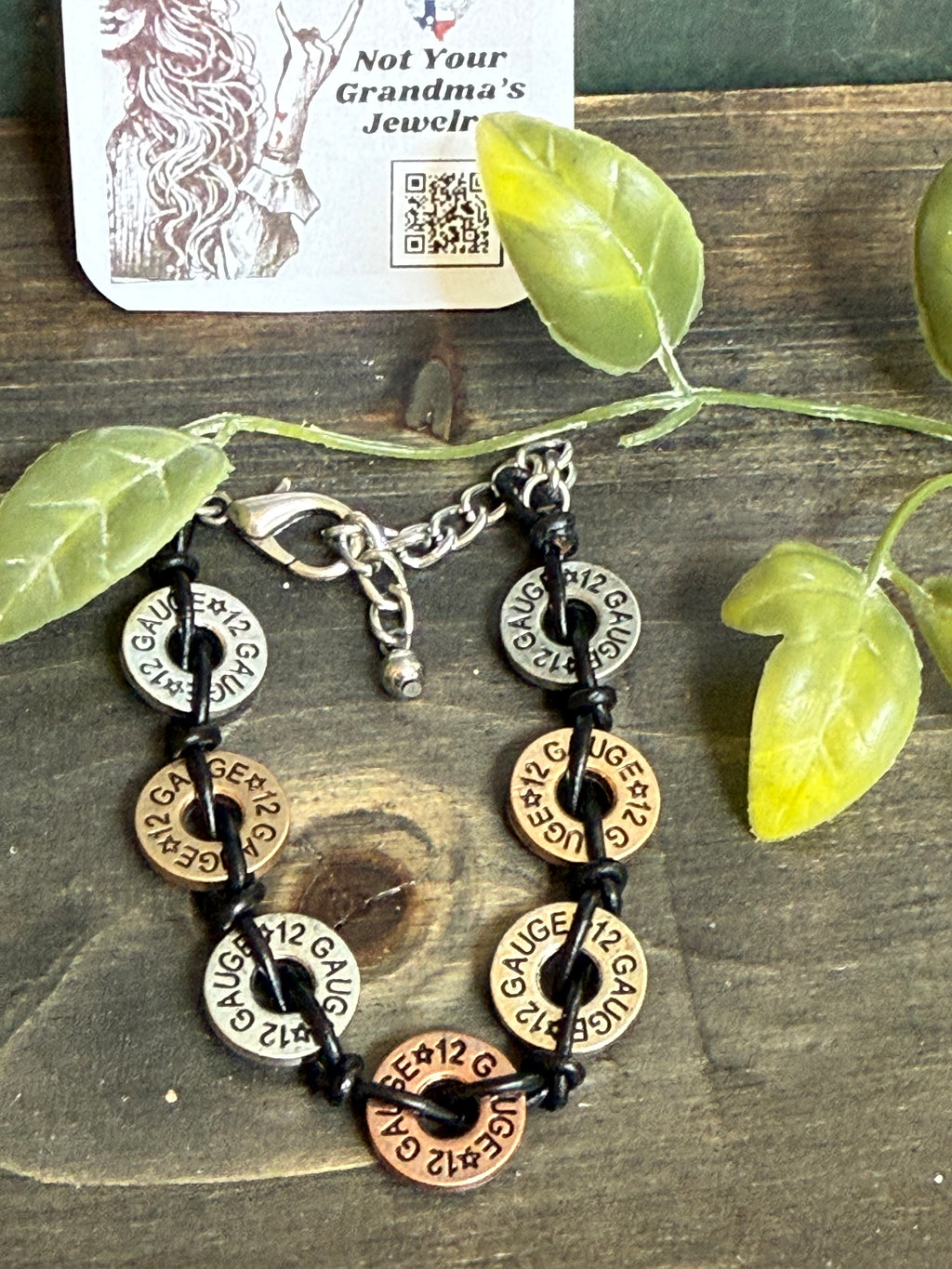 Laser Engraved Shotgun Shell Bracelet – Western Ranch Lifestyle Jewelry, 12 Gauge Shell Design Bracelet