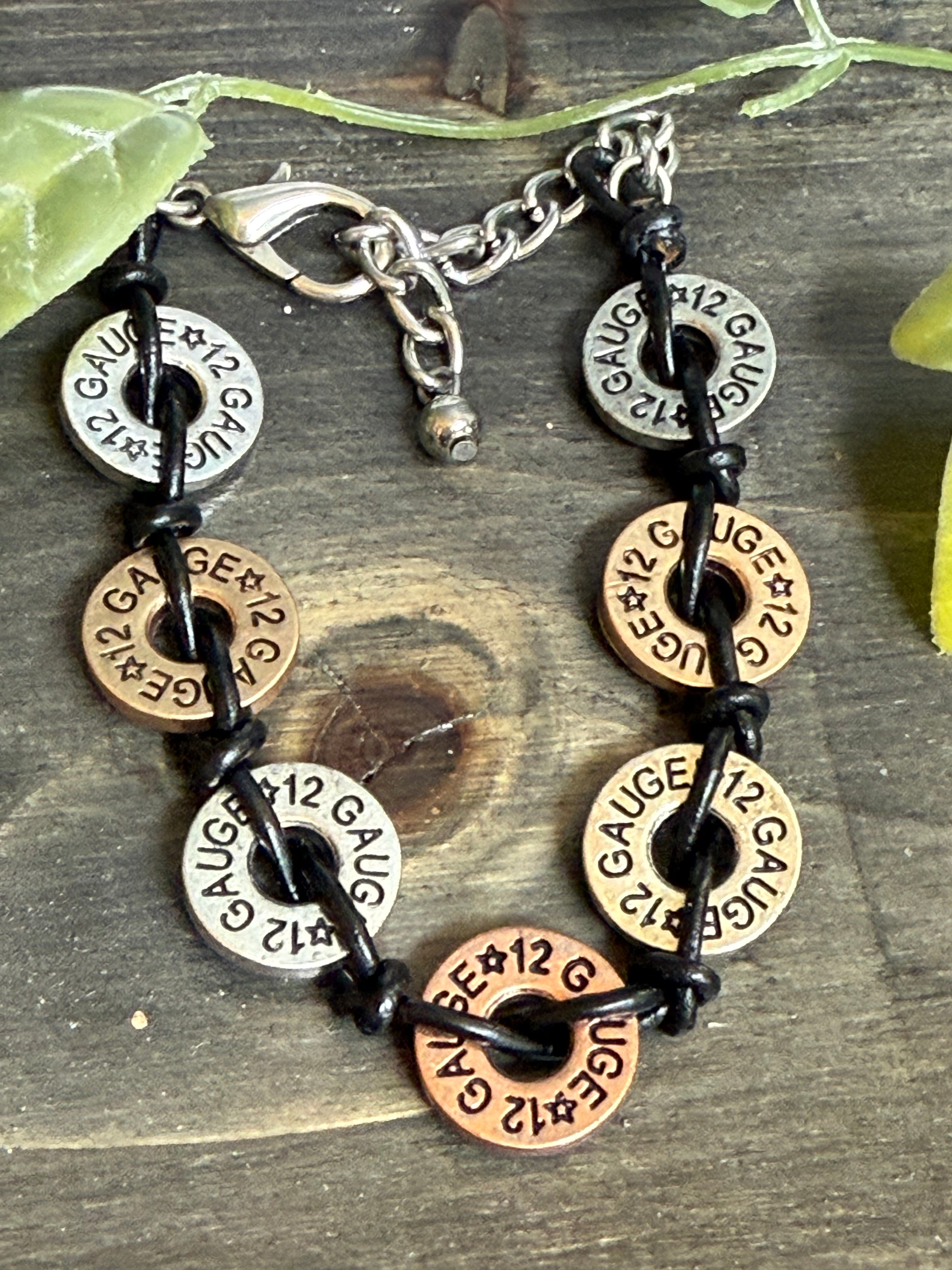 Laser Engraved Shotgun Shell Bracelet – Western Ranch Lifestyle Jewelry, 12 Gauge Shell Design Bracelet