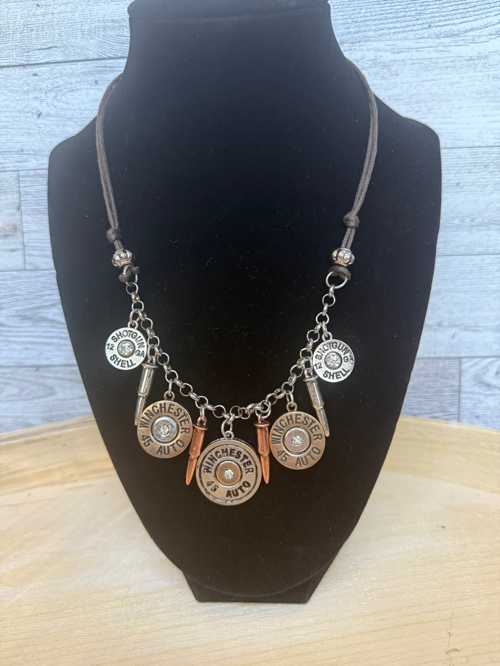 Shotgun Shell Necklace – Winchester Bullet Charm Necklace – Western Cowgirl Jewelry – Ranch Lifestyle™ Handmade