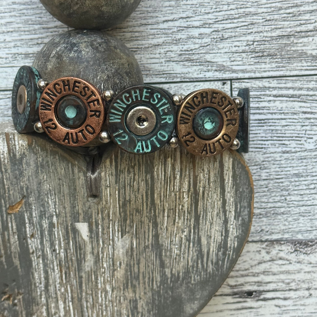 12 Gauge Shotgun Shell Inspired Bracelet – Handmade Western Jewelry