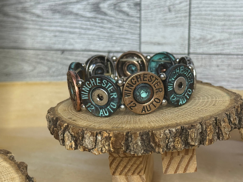 12 Gauge Shotgun Shell Inspired Bracelet – Handmade Western Jewelry