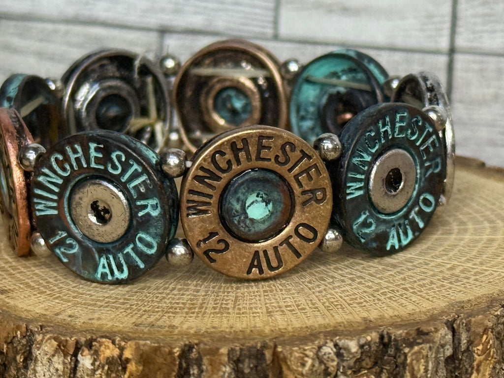 12 Gauge Shotgun Shell Inspired Bracelet – Handmade Western Jewelry
