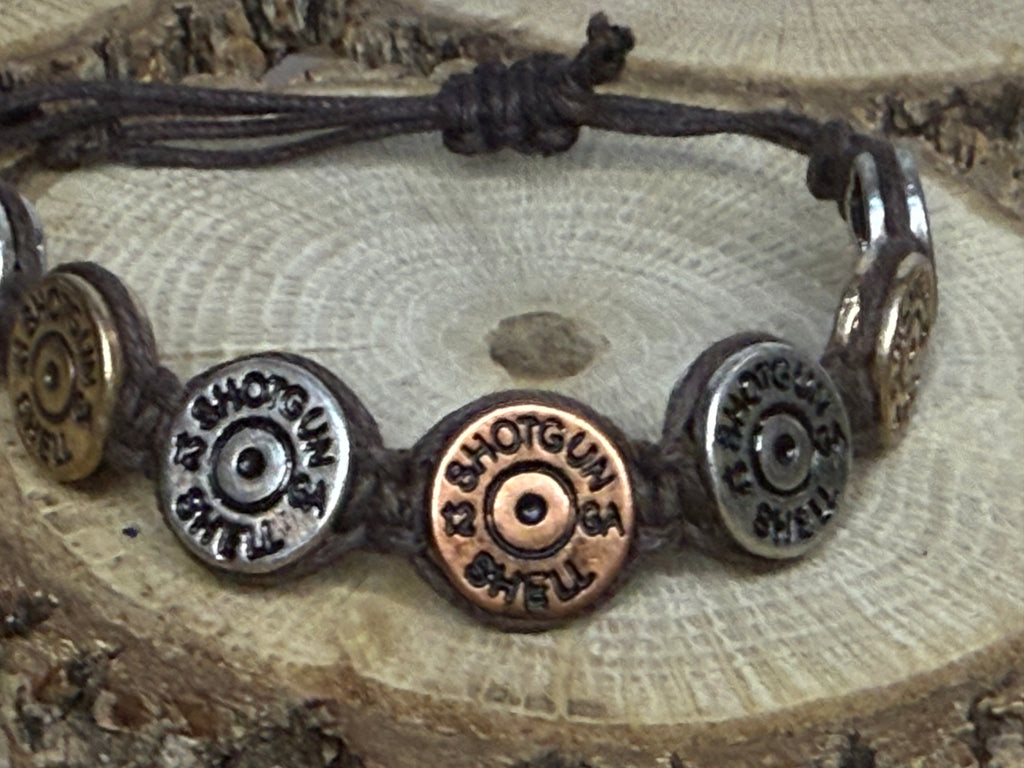 Handmade Shotgun Shell Bracelet – Western Ranch Lifestyle Jewelry, Laser Engraved 12 Gauge Casing Bracelet