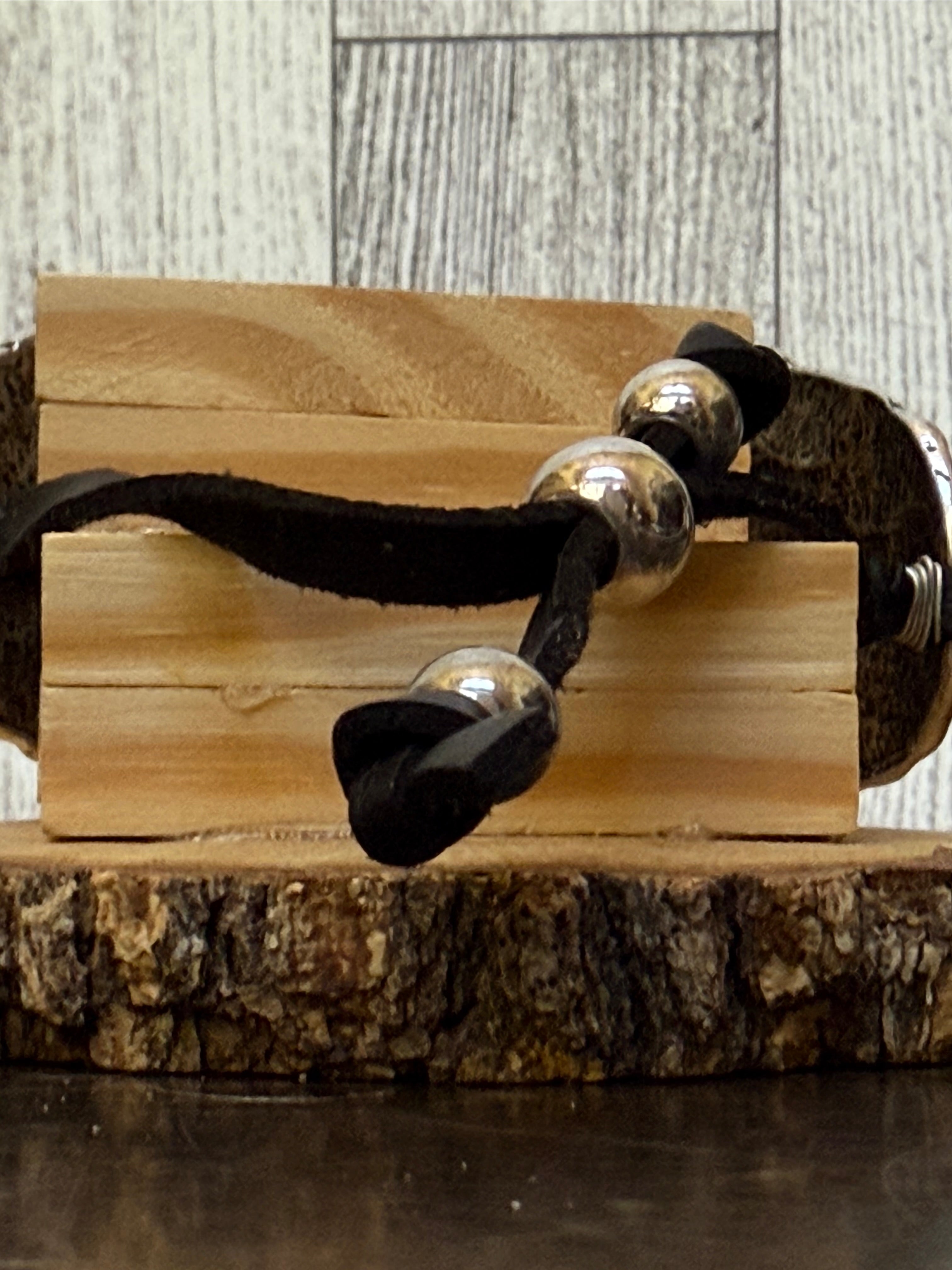 Follow Your Arrow Bracelet – Hand Stamped Western Leather Cuff – Ranch Lifestyle™ Handmade Cowgirl Jewelry