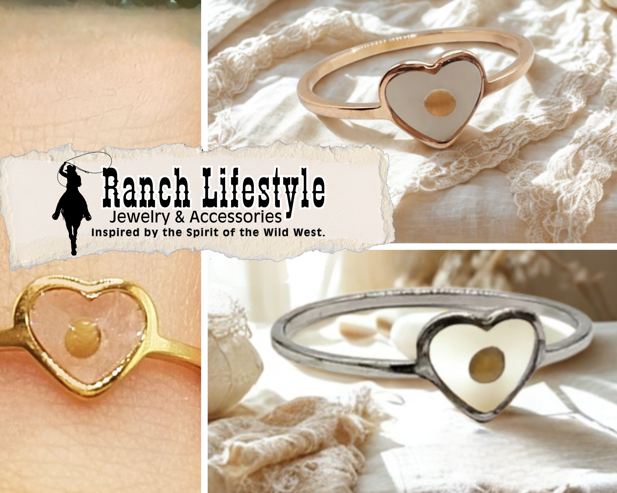 Mustard Seed Heart Ring – Real Mustard Seed Faith Ring – Gold or Silver Plated – Matthew 17:20 Inspirational Jewelry – Handcrafted